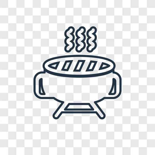 Icono Barbacoa Estilo Diseño Moda Bbq Icono Aislado Sobre Fondo — Vector de stock