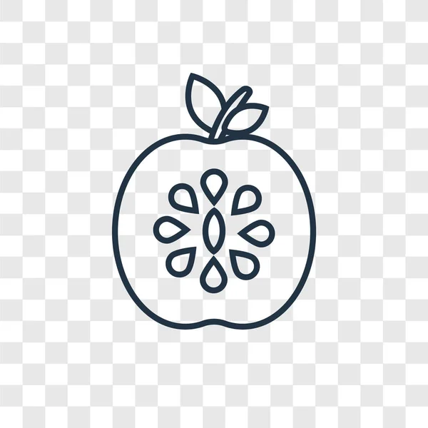 Äpplen Ikonen Trendig Designstil Äpplen Ikonen Isolerad Transparent Bakgrund Äpplen — Stock vektor