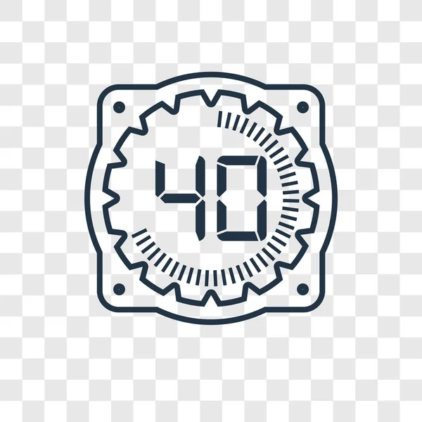 Значок Часу Модному Стилі Дизайну Іконка Часу Ізольована Прозорому Фоні — стоковий вектор