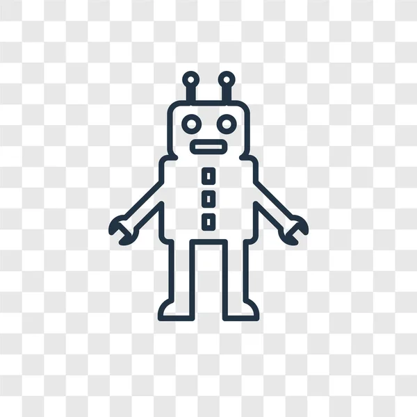Robot Juguete Icono Estilo Diseño Moda Robot Juguete Icono Aislado — Vector de stock