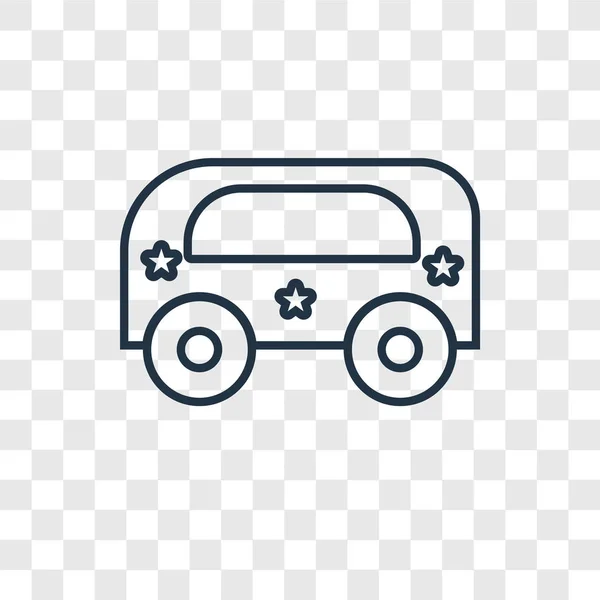 Icono Juguete Autobús Estilo Diseño Moda Bus Juguete Icono Aislado — Vector de stock