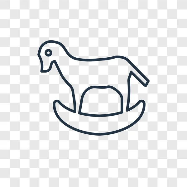 rocking horse toy icon in trendy design style. rocking horse toy icon isolated on transparent background. rocking horse toy vector icon simple and modern flat symbol for web site, mobile, logo, app, UI.
