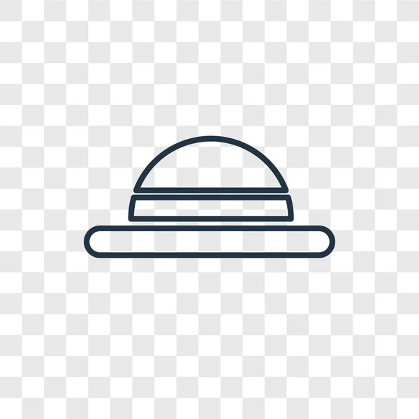 Hatt Ikonen Trendig Designstil Hatt Ikonen Isolerad Transparent Bakgrund Hatt — Stock vektor