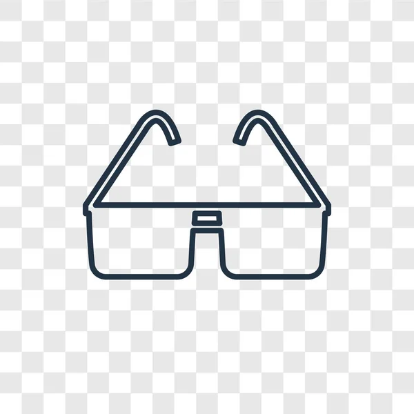 Sonnenbrillen Ikone Trendigen Design Stil Sonnenbrillen Symbol Isoliert Auf Transparentem — Stockvektor