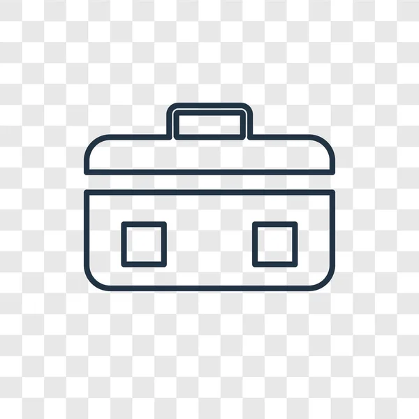スーツケースのトレンディなデザイン スタイルのアイコン スーツケースのアイコンが透明な背景に分離されました スーツケースの Web サイト アプリ ベクトル アイコン シンプルでモダンなフラット記号 — ストックベクタ