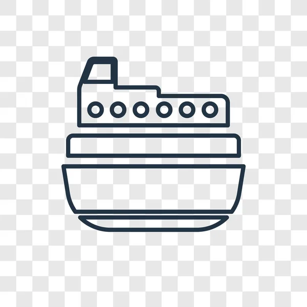 Icono Nave Estilo Diseño Moda Icono Del Barco Aislado Sobre — Vector de stock