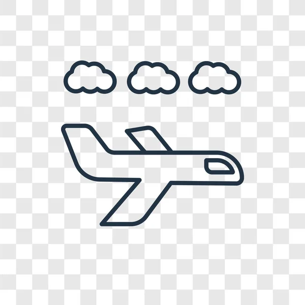 Airplane Icon Trendy Design Style Airplane Icon Isolated Transparent Background — Stock Vector