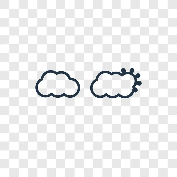 Хмарна Іконка Стилі Модного Дизайну Хмарна Іконка Ізольована Прозорому Фоні — стоковий вектор