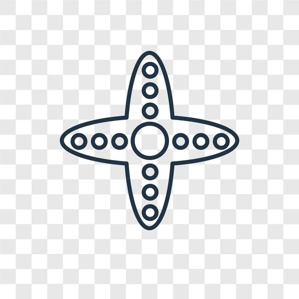 Икона Морской Звезды Модном Стиле Дизайна Иконка Морской Звезды Изолирована — стоковый вектор