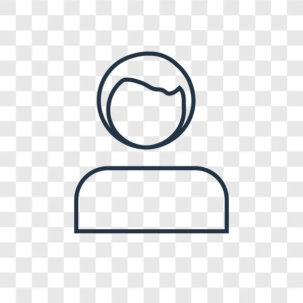 Profilsymbol Trendigen Design Stil Profilsymbol Isoliert Auf Transparentem Hintergrund Profilvektorsymbol — Stockvektor