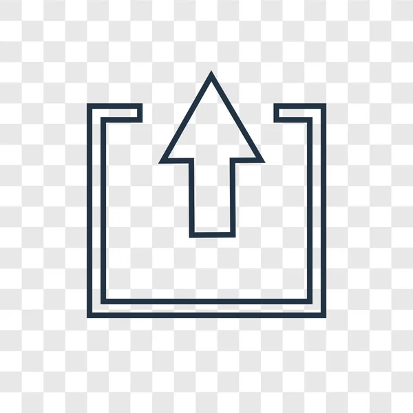 Exportikone Trendigen Design Stil Export Symbol Isoliert Auf Transparentem Hintergrund — Stockvektor