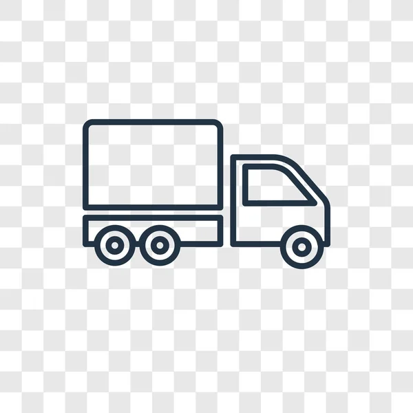 Grote Lading Vrachtwagen Pictogram Trendy Stijl Grote Lading Vrachtwagen Pictogram — Stockvector