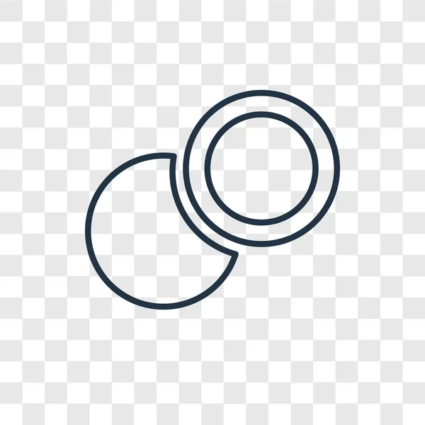 时尚设计风格的两个圆圈图标 在透明背景上隔离的两个圆图标 两个圆圈矢量图标简单和现代平面符号为网站 应用程序 两个圆图标向量例证 Eps10 — 图库矢量图片