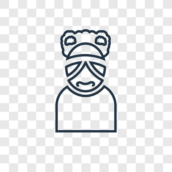 Pilgrim Icon Trendy Design Style Pilgrim Icon Isolated Transparent Background Stock Illustration