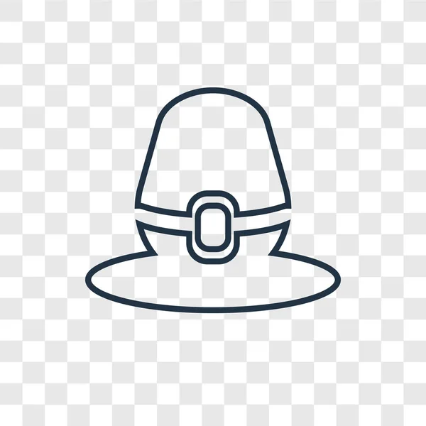 Pilgrim Icon Trendy Design Style Pilgrim Icon Isolated Transparent Background Vector Graphics