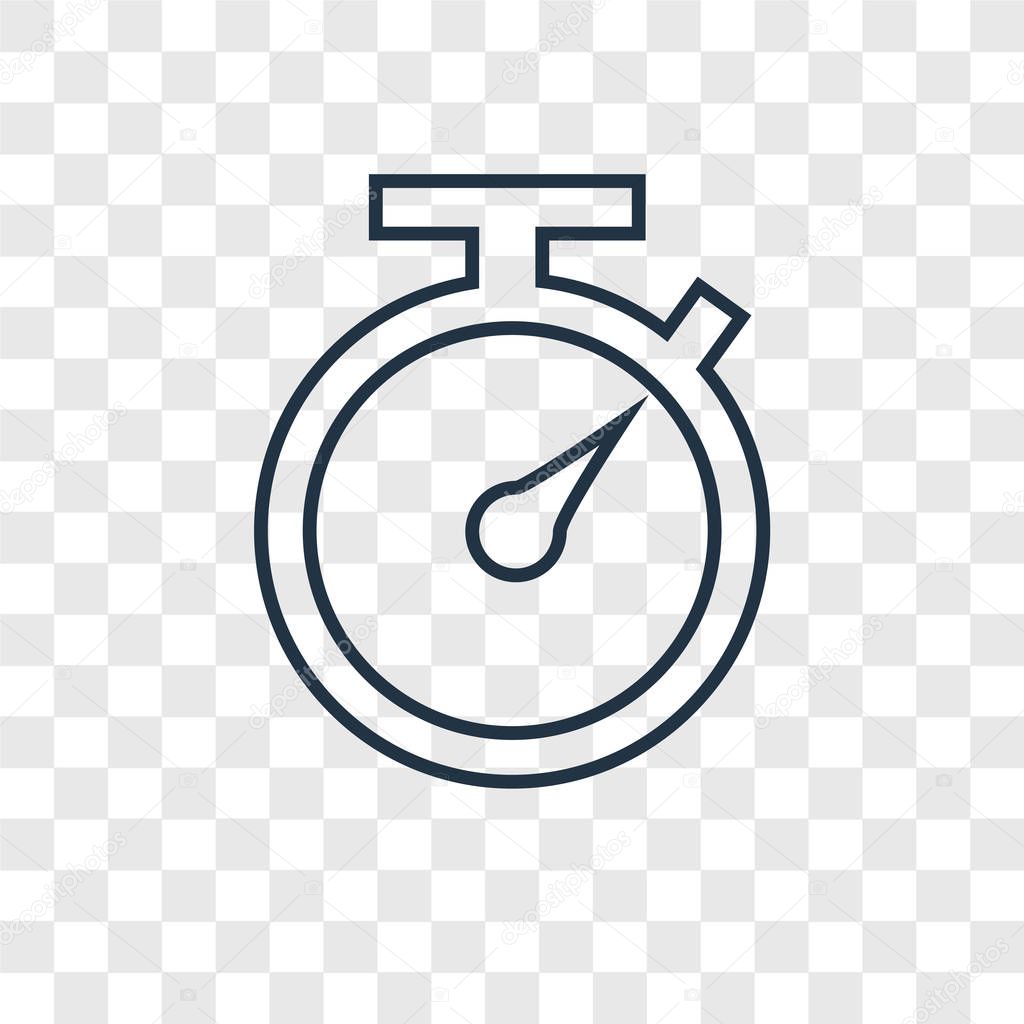 timer icon in trendy design style. timer icon isolated on transparent background. timer vector icon simple and modern flat symbol for web site, mobile, logo, app, UI. timer icon vector illustration, EPS10.