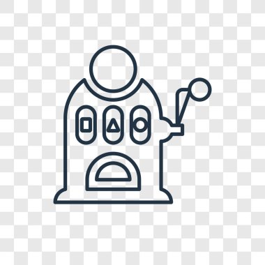 modaya uygun bir tasarım tarzı casino kutsal kişilerin resmi. casino simgesini şeffaf arka plan üzerinde izole. Casino vektör simgesi basit ve modern düz simgesi web sitesi, mobil, logo, app, UI. Casino simge vektör çizim, Eps10.