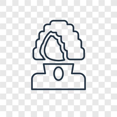 George washington simgesi modaya uygun bir tasarım tarzı. george washington simgesi üzerinde şeffaf arka plan izole. George washington vektör simgesi basit ve modern düz simgesi web sitesi, mobil, logo, app, Kullanıcı arabirimi.