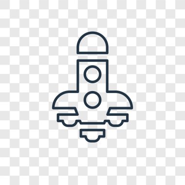 uzay gemisi simgesi modaya uygun bir tasarım tarzı. uzay gemisi simgesi üzerinde şeffaf arka plan izole. uzay gemisi vektör simgesi basit ve modern düz simgesi web sitesi, mobil, logo, app, UI. uzay gemisi simge vektör çizim, Eps10.