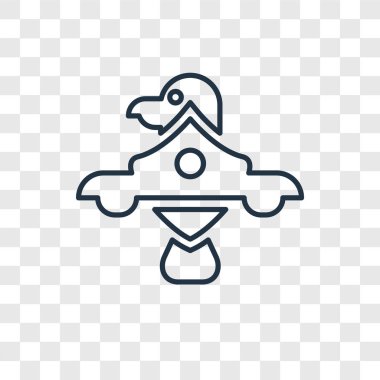 modaya uygun bir tasarım tarzı kartal simgesi. kartal simgesi üzerinde şeffaf arka plan izole. kartal vektör simgesi basit ve modern düz simgesi web sitesi, mobil, logo, app, UI. kartal simge vektör çizim, Eps10.