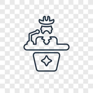 modaya uygun bir tasarım tarzı konferans simgesi. Konferans simgesi üzerinde şeffaf arka plan izole. Konferans vektör simgesi basit ve modern düz simgesi web sitesi, mobil, logo, app, UI. Konferans simge vektör çizim, Eps10.