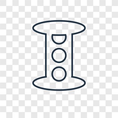 trafik ışığı simgesi modaya uygun bir tasarım tarzı. trafik ışığı simgesi üzerinde şeffaf arka plan izole. trafik ışığı vektör simgesi basit ve modern düz simgesi web sitesi, mobil, logo, app, UI. trafik ışığı simgesi vektör çizim, Eps10.