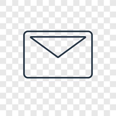 e-posta simgesi modaya uygun bir tasarım tarzı. e-posta simgesi üzerinde şeffaf arka plan izole. e-posta vektör simgesi basit ve modern düz simgesi web sitesi, mobil, logo, app, UI. e-posta simge vektör çizim, Eps10.