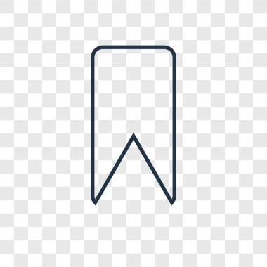 modaya uygun bir tasarım tarzı yer imi simgesi. saydam arka plan üzerinde izole yer imi simgesi. yer işareti vektör simgesi basit ve modern düz simgesi web sitesi, mobil, logo, app, UI. yer işareti simgesi vektör çizim, Eps10.