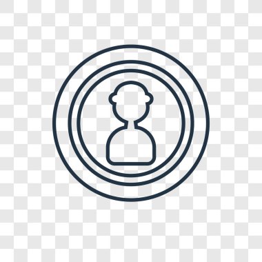 modaya uygun bir tasarım tarzı Kullanıcı simgesi. Kullanıcı simgesi üzerinde şeffaf arka plan izole. Kullanıcı vektör simgesi basit ve modern düz simgesi web sitesi, mobil, logo, app, UI. Kullanıcı simge vektör çizim, Eps10.