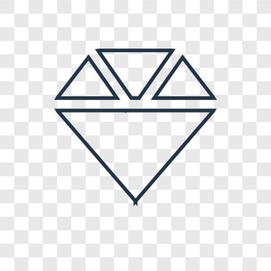 modaya uygun bir tasarım tarzı elmas simgesi. baklava simgesini şeffaf arka plan üzerinde izole. elmas vektör simgesi basit ve modern düz simgesi web sitesi, mobil, logo, app, UI. elmas simge vektör çizim, Eps10.