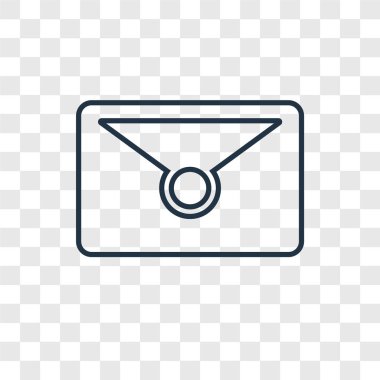 posta simgesini modaya uygun bir tasarım tarzı. posta simgesini şeffaf arka plan üzerinde izole. posta vektör simgesi basit ve modern düz simgesi web sitesi, mobil, logo, app, UI. posta simgesini vektör çizim, Eps10.