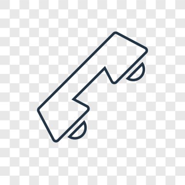 modaya uygun bir tasarım tarzı telefon simgesi. telefon simgesini şeffaf arka plan üzerinde izole. telefon vektör simgesi basit ve modern düz simgesi web sitesi, mobil, logo, app, UI. telefon simge vektör çizim, Eps10.