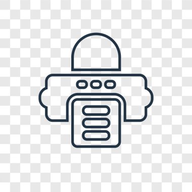 Yazdırma simgesi modaya uygun bir tasarım tarzı. Yazdırma simgesi üzerinde şeffaf arka plan izole. Yazdırma vektör simgesi basit ve modern düz simgesi web sitesi, mobil, logo, app, UI. Yazdırma simge vektör çizim, Eps10.