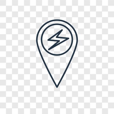 modaya uygun bir tasarım tarzı yer tutucu simgesi. yer tutucu simgesi üzerinde şeffaf arka plan izole. yer tutucu vektör simgesi basit ve modern düz simgesi web sitesi, mobil, logo, app, UI. yer tutucu simge vektör çizim, Eps10.