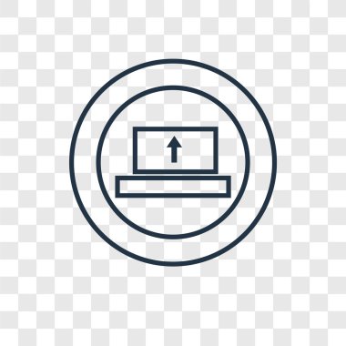 modaya uygun bir tasarım stili simgesini yüklemek. saydam arka plan üzerinde izole simgesini yüklemek. vektör simgesi basit ve modern düz simgesi web sitesi, mobil, logo, app, upload UI. simge vektör çizim, Eps10 upload.