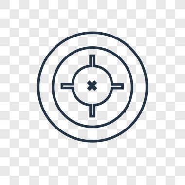 hedef simgesini modaya uygun bir tasarım tarzı. hedef simgesini şeffaf arka plan üzerinde izole. hedef vektör simgesi basit ve modern düz simgesi web sitesi, mobil, logo, app, UI. hedef simge vektör çizim, Eps10.