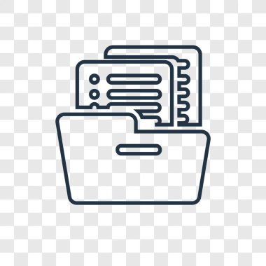 modaya uygun bir tasarım tarzı dosyalar simgesi. saydam arka plan üzerinde izole simge dosyaları. Dosya simgesi basit vektör ve modern düz UI uygulaması, web sitesi, mobil, logo, sembol. dosyaları simge vektör çizim, Eps10.