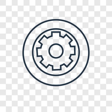 ayarları simgesi modaya uygun bir tasarım tarzı. ayarları simgesi üzerinde şeffaf arka plan izole. ayarları simgesi basit vektör ve modern düz UI uygulaması, web sitesi, mobil, logo, sembol. ayarları simgesi vektör çizim, Eps10.