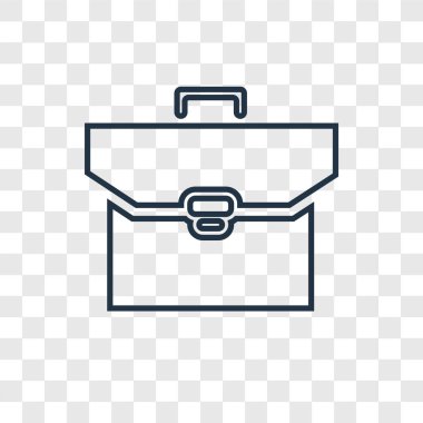 Evrak Çantası simgesini modaya uygun bir tasarım tarzı. Evrak Çantası simgesini şeffaf arka plan üzerinde izole. Evrak Çantası'nı vektör simgesi basit ve modern düz simgesi web sitesi, mobil, logo, app, UI. Evrak Çantası'nı simge vektör çizim, Eps10.