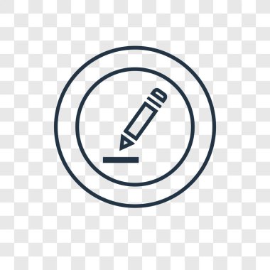 modaya uygun bir tasarım tarzı kalem simgesi. saydam arka plan üzerinde izole kalem simgesi. kalem vektör simgesi basit ve modern düz simgesi web sitesi, mobil, logo, app, UI. kalem simge vektör çizim, Eps10.