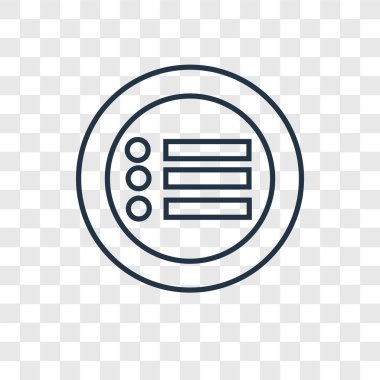 Menü simgesini modaya uygun bir tasarım tarzı. Menü simgesini şeffaf arka plan üzerinde izole. Menü vektör simgesi basit ve modern düz simgesi web sitesi, mobil, logo, app, UI. Menü simgesini vektör çizim, Eps10.