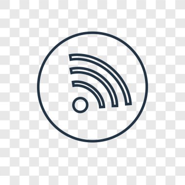modaya uygun bir tasarım tarzı WiFi simgesi. saydam arka plan üzerinde izole wifi simgesi. WiFi vektör simgesi basit ve modern düz simgesi web sitesi, mobil, logo, app, UI. WiFi simge vektör çizim, Eps10.