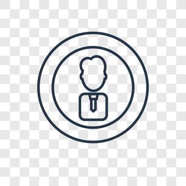 modaya uygun bir tasarım tarzı Kullanıcı simgesi. Kullanıcı simgesi üzerinde şeffaf arka plan izole. Kullanıcı vektör simgesi basit ve modern düz simgesi web sitesi, mobil, logo, app, UI. Kullanıcı simge vektör çizim, Eps10.