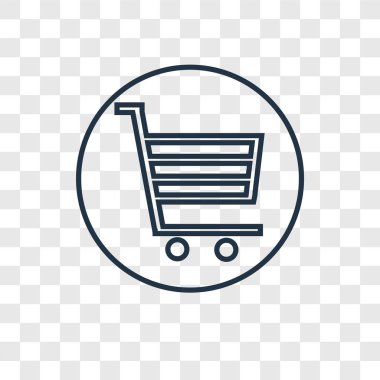 modaya uygun bir tasarım tarzı alışveriş sepeti simgesini. Alışveriş Sepeti simgesini şeffaf arka plan üzerinde izole. alışveriş sepeti vektör simgesi basit ve modern düz simgesi web sitesi, mobil, logo, app, UI. alışveriş sepeti simge vektör çizim, Eps10.