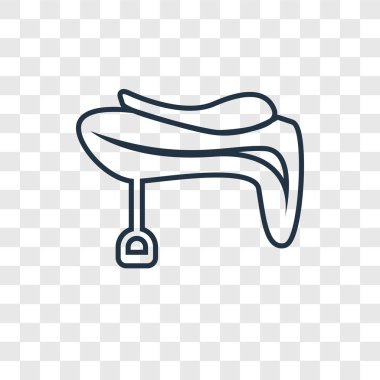 modaya uygun bir tasarım tarzı eyer simgesi. eyer simgesi üzerinde şeffaf arka plan izole. eyer vektör simgesi basit ve modern düz simgesi web sitesi, mobil, logo, app, UI. eyer simge vektör çizim, Eps10.