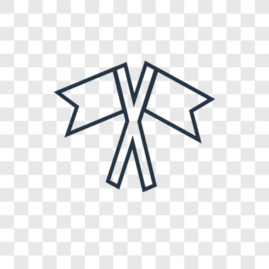 modaya uygun bir tasarım tarzı bayrak simgesi. Bayrak simgesini şeffaf arka plan üzerinde izole. bayrak simgesi basit vektör ve modern düz UI uygulaması, web sitesi, mobil, logo, sembol. simge vektör çizim, Eps10 bayrak.
