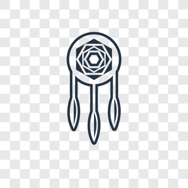 modaya uygun bir tasarım tarzı Dreamcatcher simgesi. saydam arka plan üzerinde izole dreamcatcher simgesi. Dreamcatcher vektör simgesi basit ve modern düz simgesi web sitesi, mobil, logo, app, UI. Dreamcatcher simge vektör çizim, Eps10.