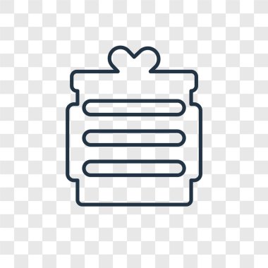 modaya uygun bir tasarım tarzı hediye simgesi. saydam arka plan üzerinde izole hediye simgesi. Hediye vektör simgesi basit ve modern düz simgesi web sitesi, mobil, logo, app, UI. hediye simge vektör çizim, Eps10.