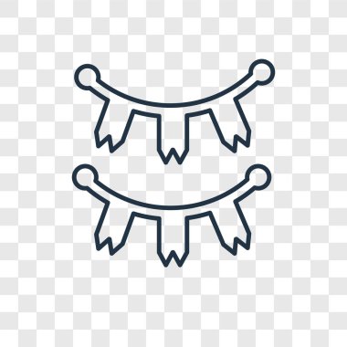 modaya uygun bir tasarım tarzı çelenk simgesi. saydam arka plan üzerinde izole çelenk simgesi. çelenk simgesi basit vektör ve modern düz UI uygulaması, web sitesi, mobil, logo, sembol. çelenk simge vektör çizim, Eps10.