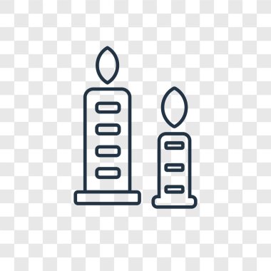 modaya uygun bir tasarım tarzı mum simgesi. saydam arka plan üzerinde izole mum simgesi. mum vektör simgesi basit ve modern düz simgesi web sitesi, mobil, logo, app, UI. mum simge vektör çizim, Eps10.
